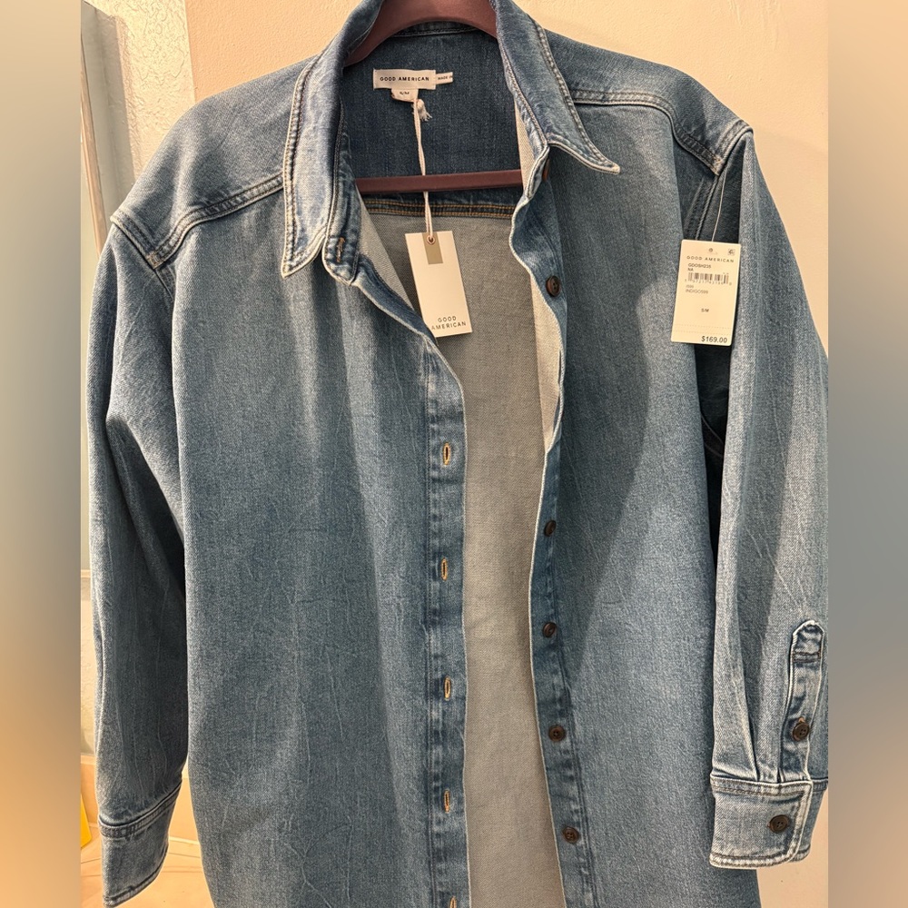 Good American oversized jean jacket